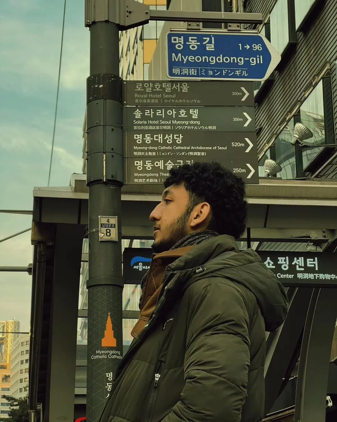 Ali Hadi Musawa in Myeongdong, Seoul